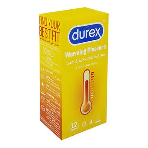 Durex Warming Pleasure Extra Sensation Condom - 12pcs Pack